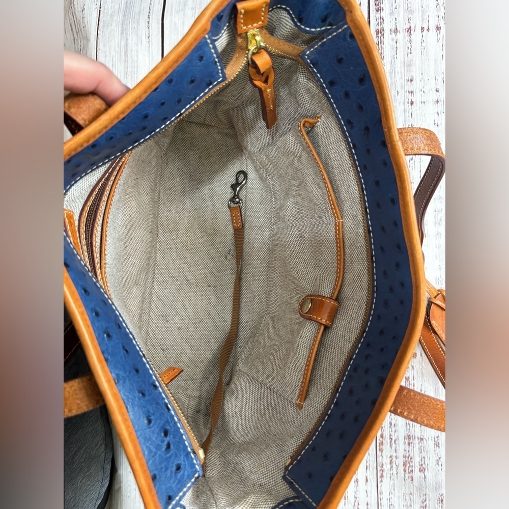 Women’s Dooney & Bourke Ostrich Charleston Shopper Bag - Picture 11 of 11